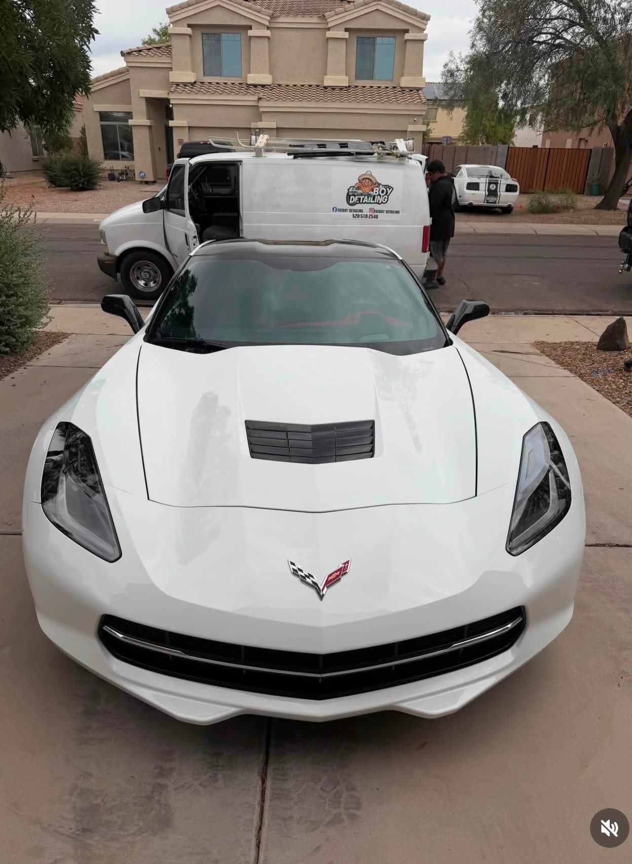 Corvette C7, washed and finished by Fatboy Detailing, Arizona City